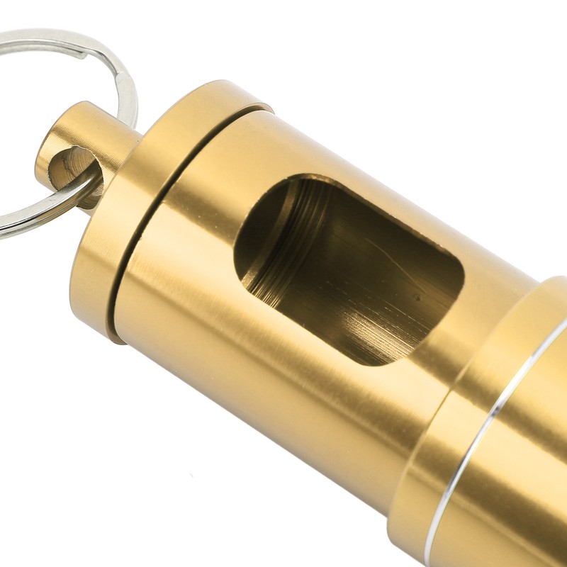 Portable Pocket Ashtray with Keychain Lanyard Retractable Circular Aluminium Alloy