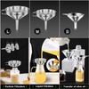 Stainless Steel Funnel, Walfos 3 Different Sizes of Kitchen funnels