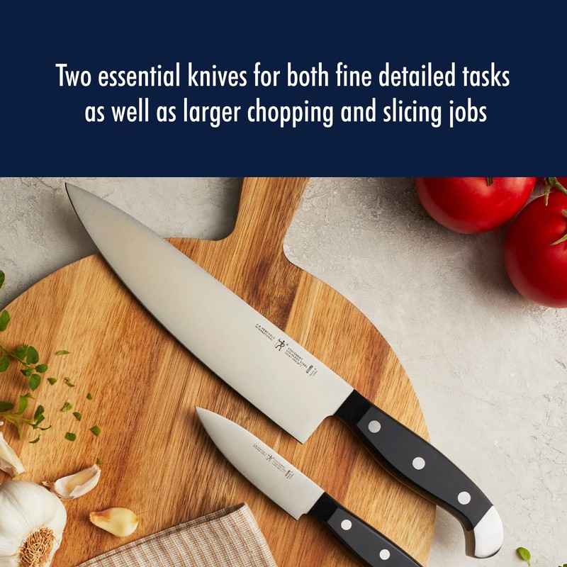 HENCKELS Statement Razor-Sharp 2-pc Chef Knife Set, German Engineered Informed