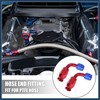 INFINAUTO 2pcs AN6 3/8" 90 Degree Swivel Car Hose End