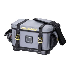Plano Z-Series 3600 Tackle Bag, Medium, Gray 500D PVC Fabric, Includes 2 3600 StowAway Storage Utility Boxes, Waterproof and Non-Slip Base Soft Tackle Box