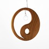 Window Decoration Wooden Yin Yang Window Decoration with Crystal, Gift