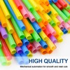 [200 Pack] 8.5" High Multicolour Flexible Plastic Straws,Bendable Disposable Drinking