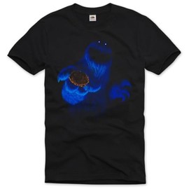style3 Cookie Monster T-Shirt Men's Cookie Fun Ernie bert Monster, black