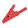 10pcs Electric Test Clip Brass Red Black 4mm/0.2in Hole 20mm/0.8in