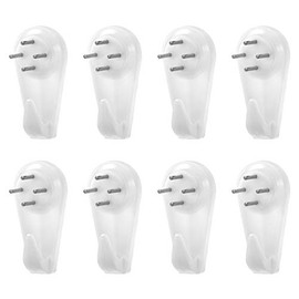 uxcell 22lbs Wall Hanger for Hardware, Fasteners Hooks Wall Mount Non-Mark Hook Picture Photo Frame Hangers, 30 Pcs