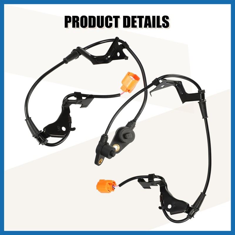 A ABSOPRO 2pcs No.57455S5D013/57450S5D013 ABS Wheel Speed Sensor Front Left