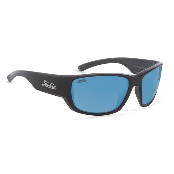 Hobie Bluefin Polarized Rectangular Sunglasses, Cobalt Blue Nylon Lens, OSFA