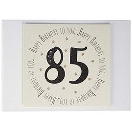 White Cotton Cards 85th Birthday Memories Photo Album (MTGA85T), of