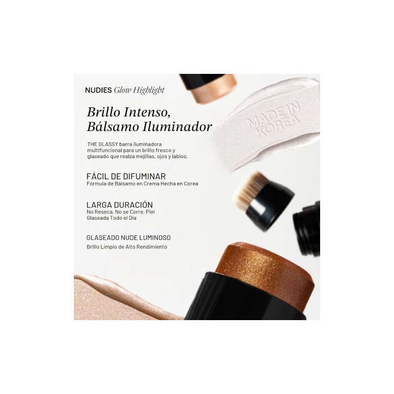 NUDESTIX Nudies Glow Highlighter Stick – Multi-Use Cream Highlighter for