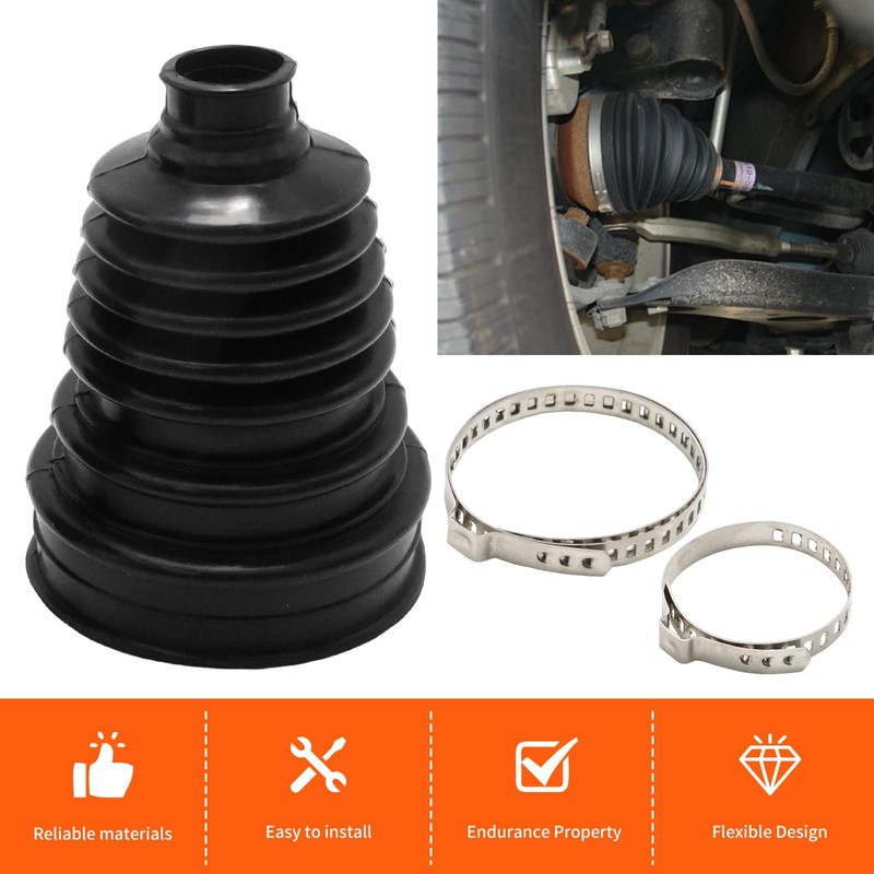 MospdyGear 2pcs CV Boots Universal Constant Velocity Joint Boot Set,