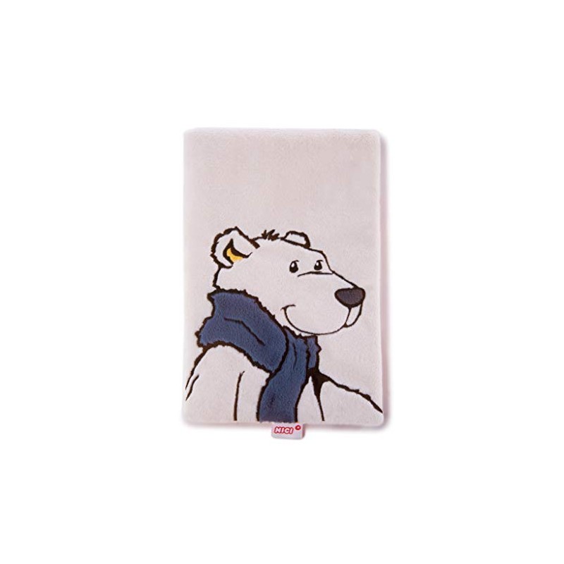 Nici Winter notebook polar bear Bignic with detachable plush-cover, DIN