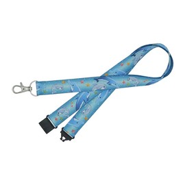x25 Dolphin Print Lanyard Sea Creatures Lanyard Neck Strap Lanyard ID Card Pass Badge Holder Neck Strap with Safety Breakaway and Trigger Clip