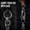 KeyUnity KA36L Titanium Side Print Keychain, Minimalist Keychain with Quick