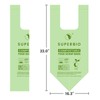 SUPERBIO 2.6 Gallon Compostable Bags with Handles, 100 Count,1 Pack,