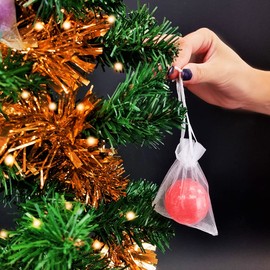 Zimpli Kids 8 x Bauble Bath Bombs from, Christmas Tree Decorations, Xmas Gifts for Children, Stocking Fillers, Bath Fizzers, Bath Fizzers, Christmas Toys, Organic & Vegan Friendly, Non-Toxic