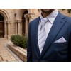 S&W SHLAX&WING Men's Necktie Set, Long Necktie, Pocket, Square, Combo