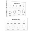 2 PCS Bead Size Measuring Tool Acrylic Bead Chart Multi-Function