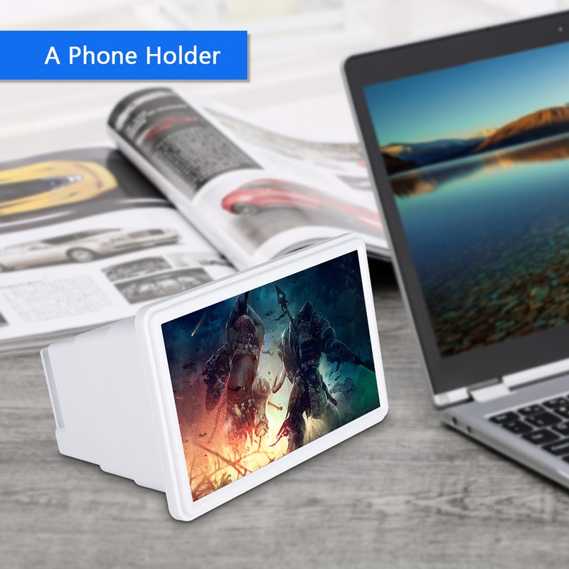 3x Zooming Phone Screen Magnifier Holder Optical Magnification Cellphone Magnifier