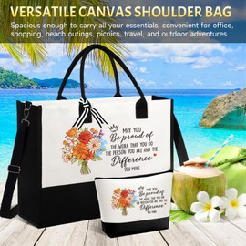 Thank You Gifts for Women, Administrative Professional Day Gifts, Chaos Coordinator Unique Ideas Box for Women, Teacher, Nurse, Coworker, Boss Lady, Employee w/Tote Bag Makeup Bag (Chaos)