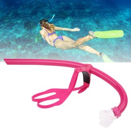 Lwuey Swimming Snorkel, Swim Snorkel for Lap Training Headstrap Support Dry Top Snorkelling Gear Equipment Swimmer Snorkle Center Mount Silicone Mouthpiece One Way Purge Valve for Adult Youth Kids