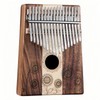 Kalimba 17 Keys, Wooden Finger Pianos, Sunflower Professional Thumb Piano