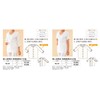 One-touch Clothe Women's Open Front Both Shoulders Arms Open 7/Sleeves