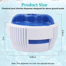 P04364 Chemical Pool Chlorine Dispenser Replacement for All Pools with 32/38 mm Connection from 2019, Compatible with All Above Ground Pools by Bestway, Coleman and Intex