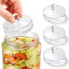 3-Pack Glass Fermentation Weights for Gallon Jars – 3.7 Inch