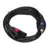 3.5mm Stereo Male to Dual 2 XLR Male Plug Connector