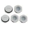 sourcing map GLW-M25 Nylon Male Thread Cable Gland End Cap