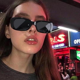 Gvhntk 10 Pairs Retro Rectangle Plastic Sunglasses for Women Colorful Eyewear Trendy Square Glasses Festival Party Decor