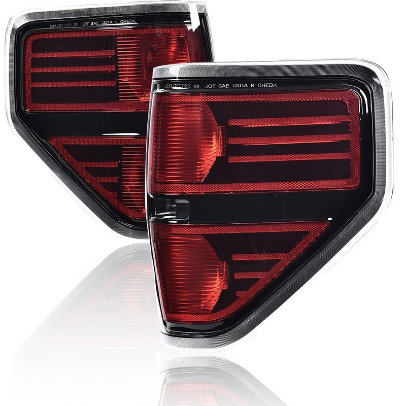 PIT66 Tail Lights Pair Compatible with 2009-2014 Ford F150 Pickup