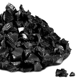 NuPlay Rubber Nugget NuPlay Rubber Mulch Landscaping Bark C Rubber Nugget Weed Barrier Garden Ground Cover, 1 Pack, Black