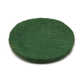 feelz Seat Cushion Round Felt Various Shades of Green 100% Wool 35 cm Height 2-3 cm Handmade (Medium Green)