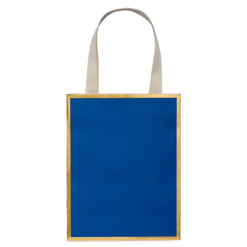 Papyrus 9" Medium Gift Bag (Blue and Gold) for Hanukkah,