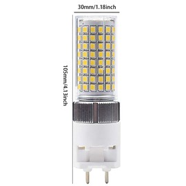 G12 Metal Halide Bulbs 16W G12 Base LED Corn Light Bulb 100-277V Bi-Pin Corn Bulb Metal Halide Lamp,Warm White 3000K 2400 Lumen, for Street, Warehouse, Garage Lighting,2 Pack