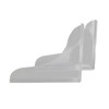 2 Pcs Bathtub Splashing Guard Acrylic Shower Tub Corner Water