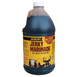 Jim Melton's Jerky Marinade - Make Your Own Homemade Jerky (24 Pounds - 64 Ounce) - Delicious Hickory Smoke Flavor - Contains no MSG or Nitrates (no Cure Needed) - Also Great on the Grill
