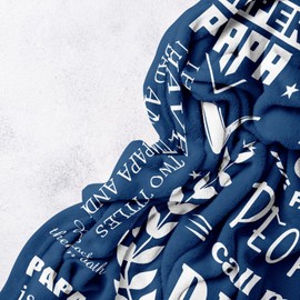 Henazin Papa Gifts, Grandpa Gifts, Papa Blankets 60"X50", Grandpa Christmas Birthday Gifts, Papas Gifts from Grandkids, Gifts for Papas, Grandfather Gift