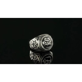 Italiano Silver, Inc. Real 925 Sterling Silver Mens Plain Gorilla Monkey Ape Ring Sz 7 8 9 10 11 12 13 - 8
