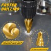 TITANIUM Step Drill Bit Set Unibit Industrial Reamer reaming 28