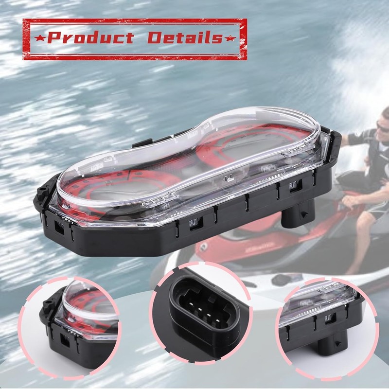 278002270 278002144 LCD Digital Jet Ski Speedometer Red Fit for