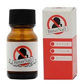 Bitter Nail 0.3 fl oz (10 ml), Made in Japan, Finger Sucking and Nail Biting Prevention Top Coat