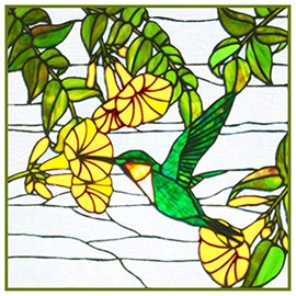 Orenco Originals Hummingbird by Louis Comfort Tiffany Counted Cross Stitch Pattern