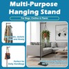 Verssure Adjustable Small Clothing Rack, Metal Coat Rack Freestanding Black