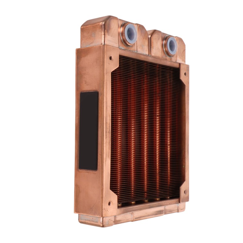 Water Cooling Radiator Red Copper 7mm Round Pipe G1/4 Thread