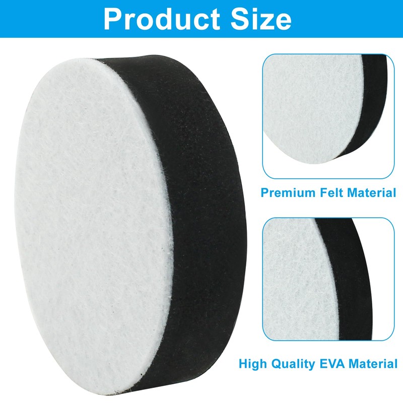 LifCratms 8 Pcs Round Furniture Bed Risers, Self-Adhesive Sofa Tables