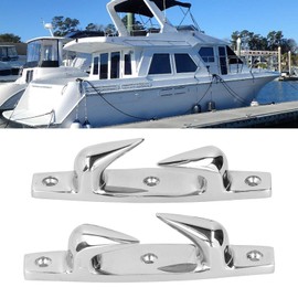 Dock Cleats, Boat Cleat, 4.69in Anchoring Mooring Cleats Left Right 316 Stainless Steel Fairlead for Marine Boat Yacht (2pcs) for Marine or Decorative Applications