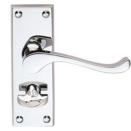 VICTORIAN SCROLL LEVER ON BACKPLATE - PRIVACY (CONTRACT RANGE)